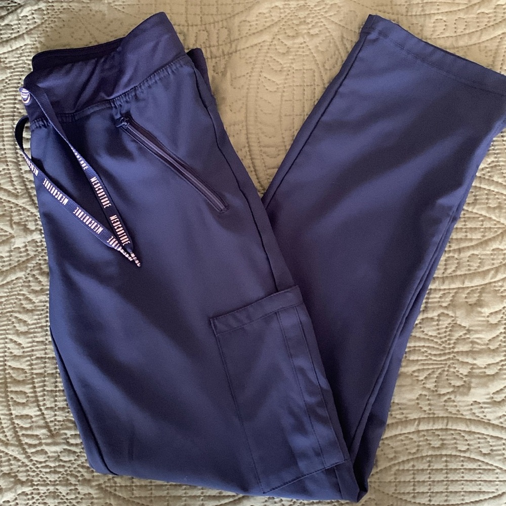 Med Couture Navy Blue Scrub Pants